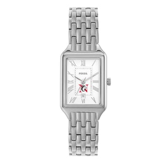 Women's Fossil Northeastern Huskies Raquel Three-Hand Date Stainless Steel Watch