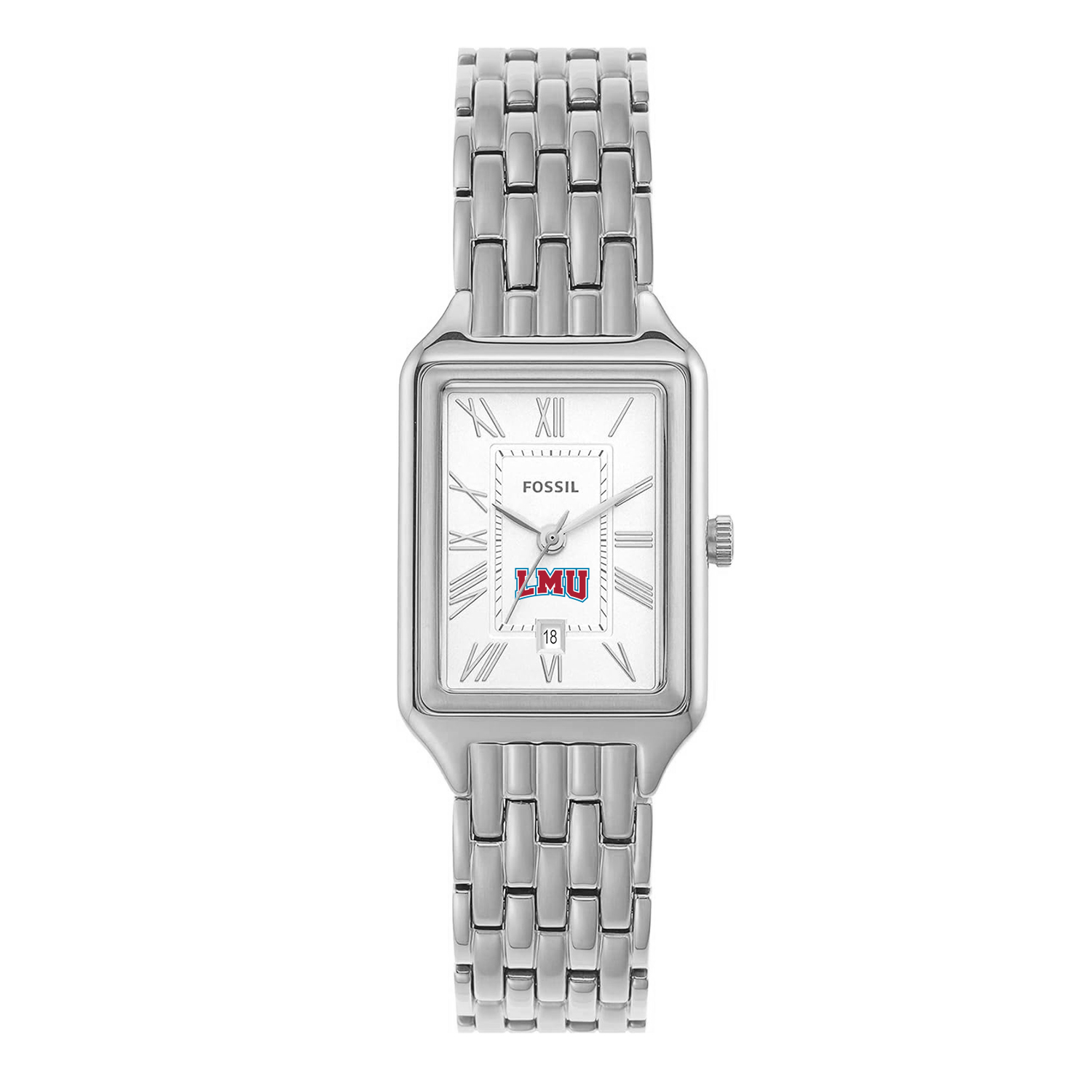 Women's Fossil Loyola Marymount Lions Raquel Three-Hand Date Stainless Steel Watch