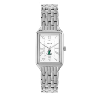 Women's Fossil Loyola Greyhounds Raquel Three-Hand Date Stainless Steel Watch