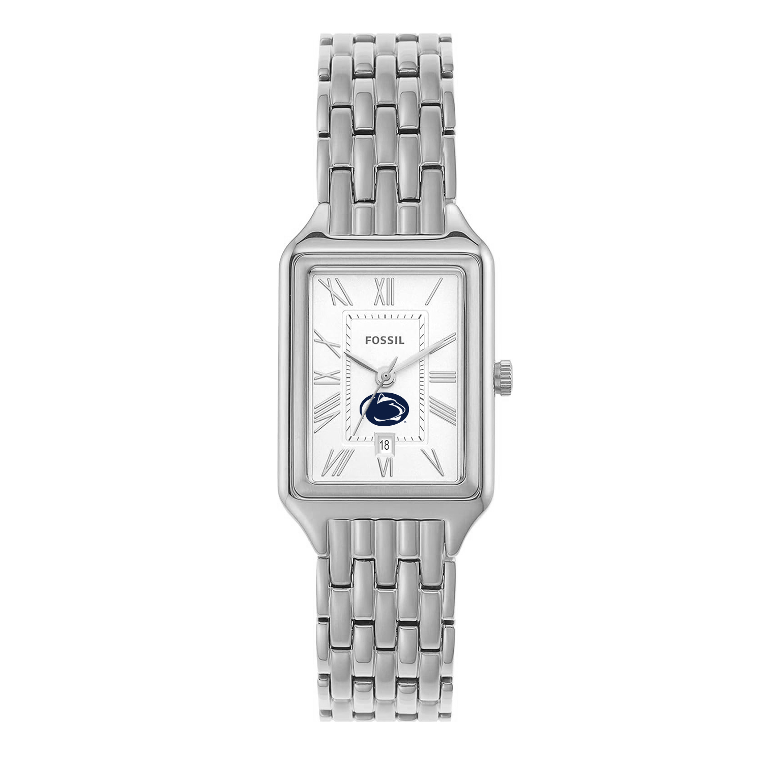 Women's Fossil Penn State Nittany Lions Raquel Three-Hand Date Stainless Steel Watch
