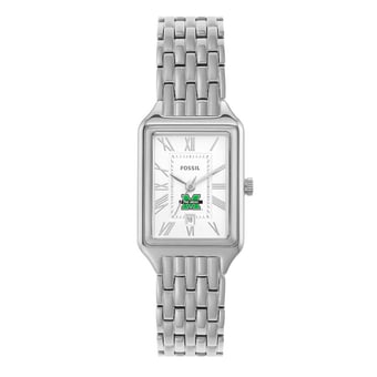 Women's Fossil Marshall Thundering Herd Raquel Three-Hand Date Stainless Steel Watch