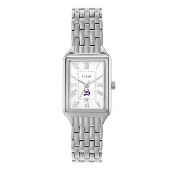 Women's Fossil Sewanee Tigers Raquel Three-Hand Date Stainless Steel Watch