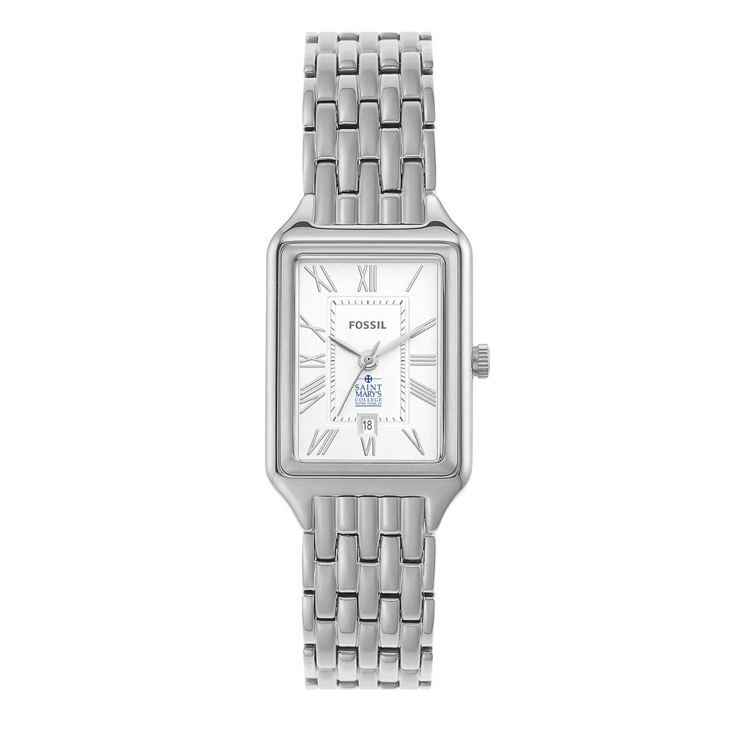 Women's Fossil Saint Mary's Belles Raquel Three-Hand Date Stainless Steel Watch