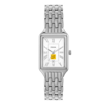Women's Fossil Saint Rose Golden Knights Raquel Three-Hand Date Stainless Steel Watch