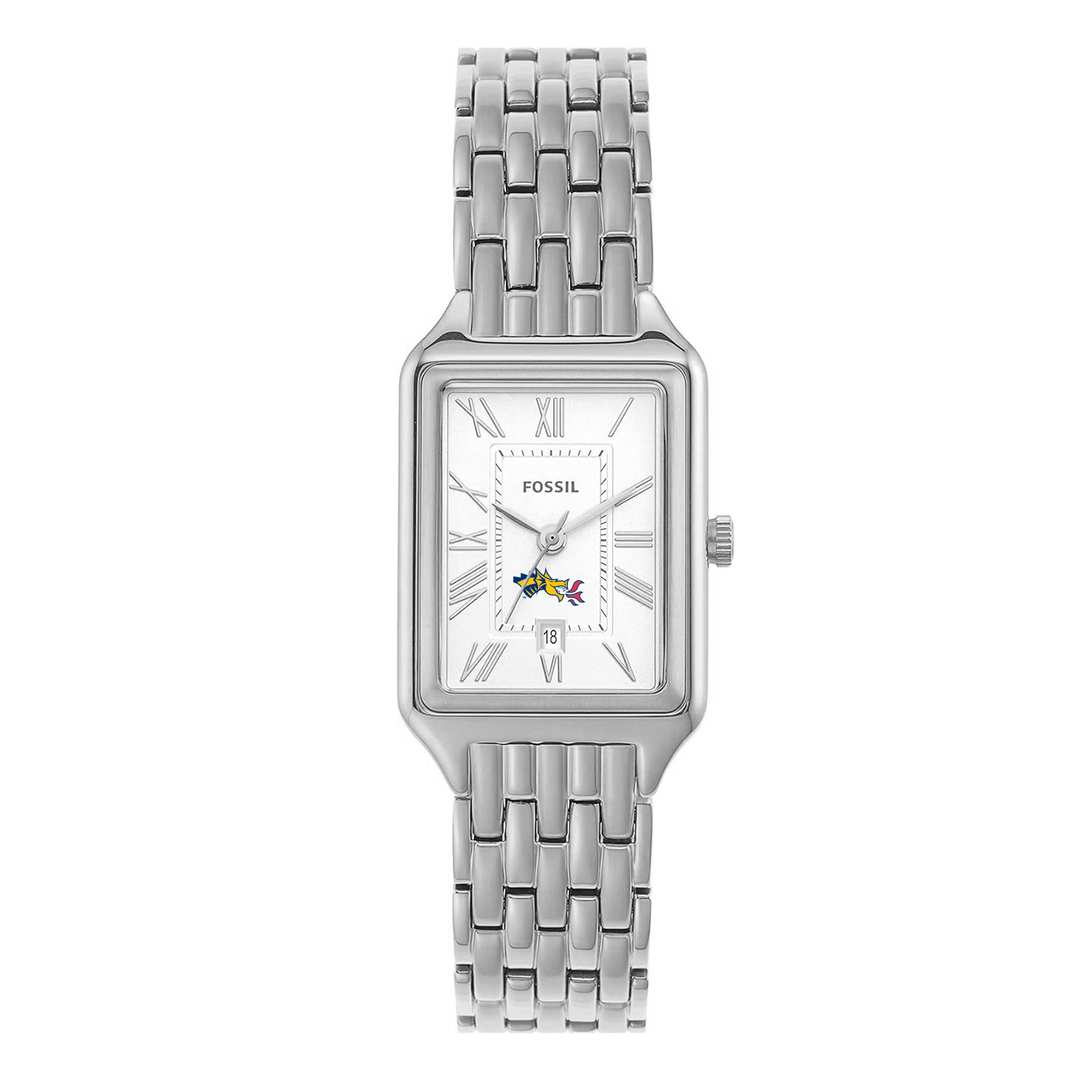 Women's Fossil Drexel Dragons Raquel Three-Hand Date Stainless Steel Watch