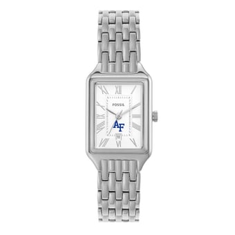 Women's Fossil Air Force Falcons Raquel Three-Hand Date Stainless Steel Watch