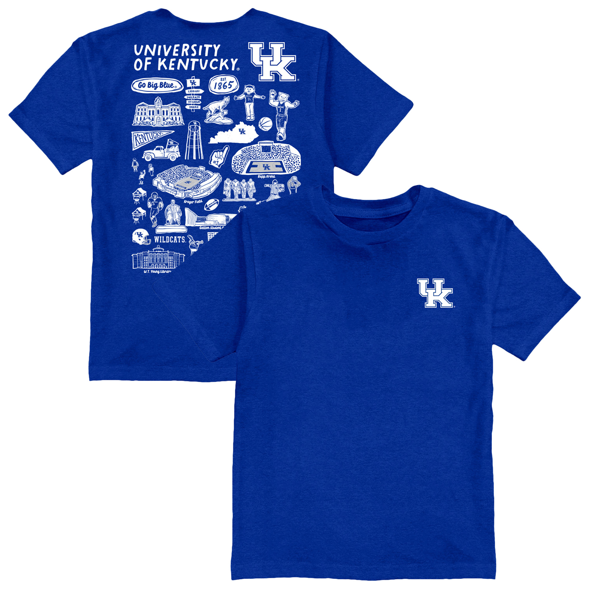 Toddler Vive La Fete Royal Kentucky Wildcats Impressions Artwork T-Shirt Toddler Vive La Fete Royal Kentucky Wildcats Impressions Artwork T-Shirt