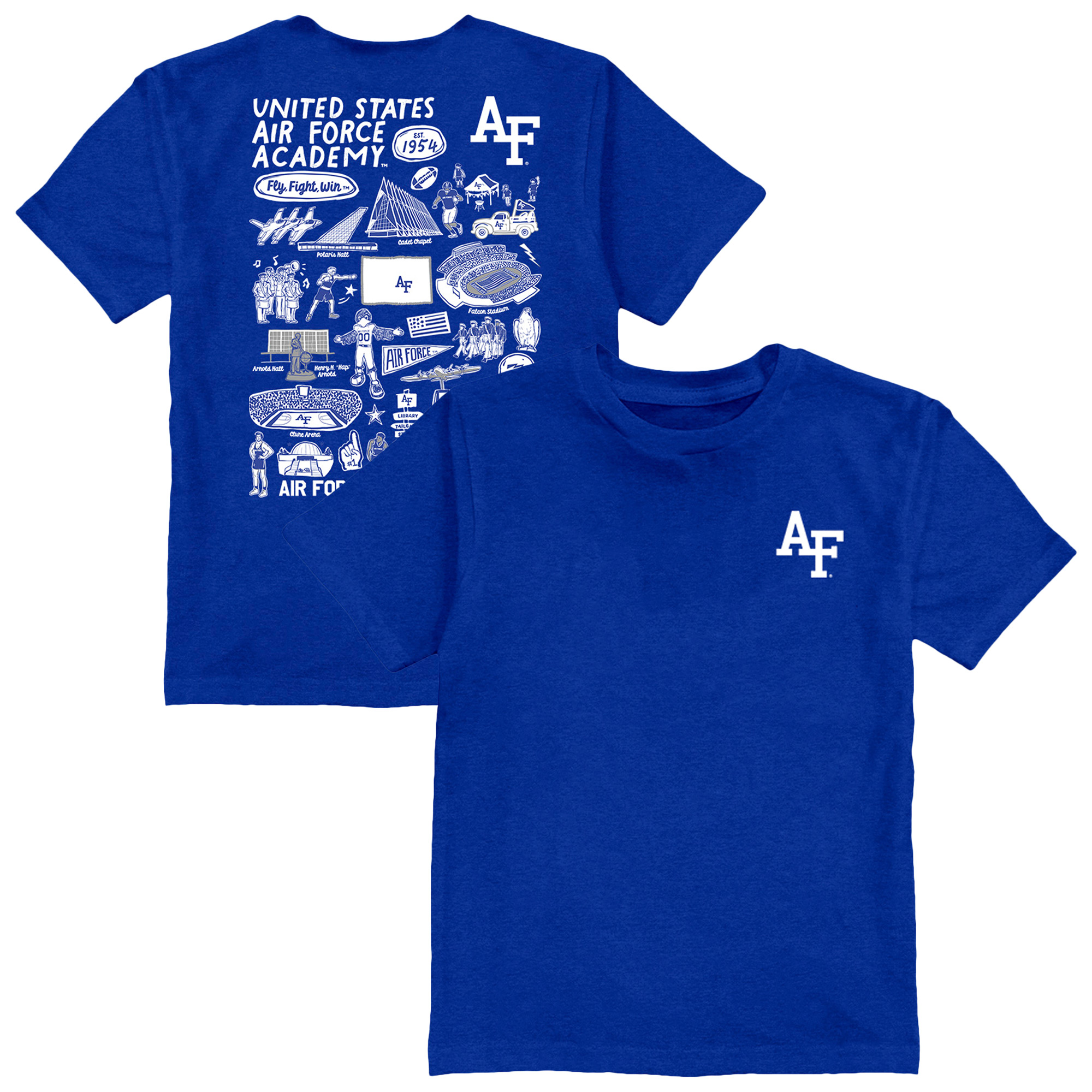 Toddler Vive La Fete Royal Air Force Falcons Impressions Artwork T-Shirt Toddler Vive La Fete Royal Air Force Falcons Impressions Artwork T-Shirt