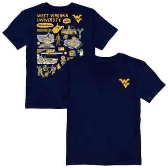 Toddler Vive La Fete Navy West Virginia Mountaineers Impressions Artwork T-Shirt