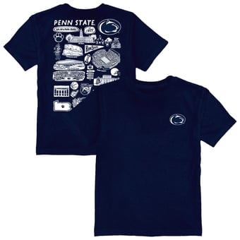 Youth Vive La Fete Navy Penn State Nittany Lions Impressions Artwork T-Shirt