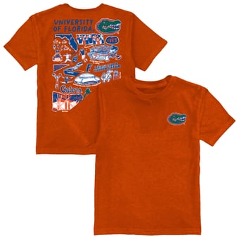 Youth Vive La Fete Orange Florida Gators Impressions Artwork T-Shirt
