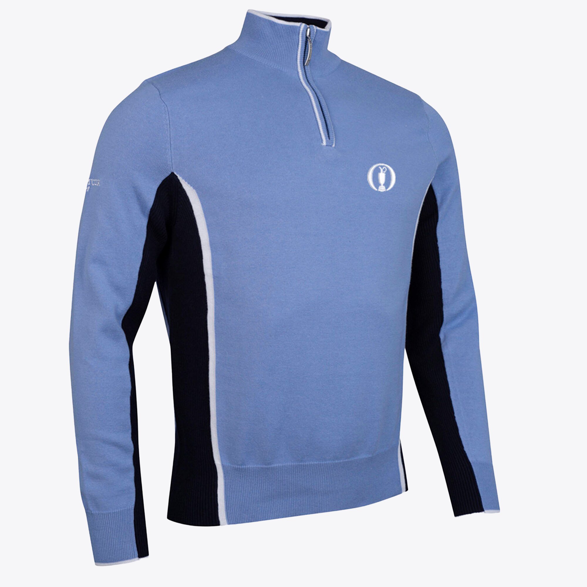 Maglia 1/4 cerniera The Open Glenmuir Tayport Panel - Azzurro