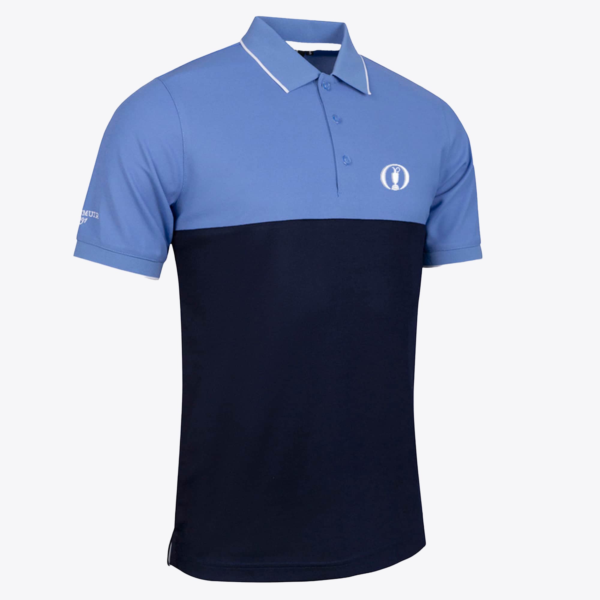 Polo The Open Glenmuir Kintyre Block Colour - Blu navy / Azzurro