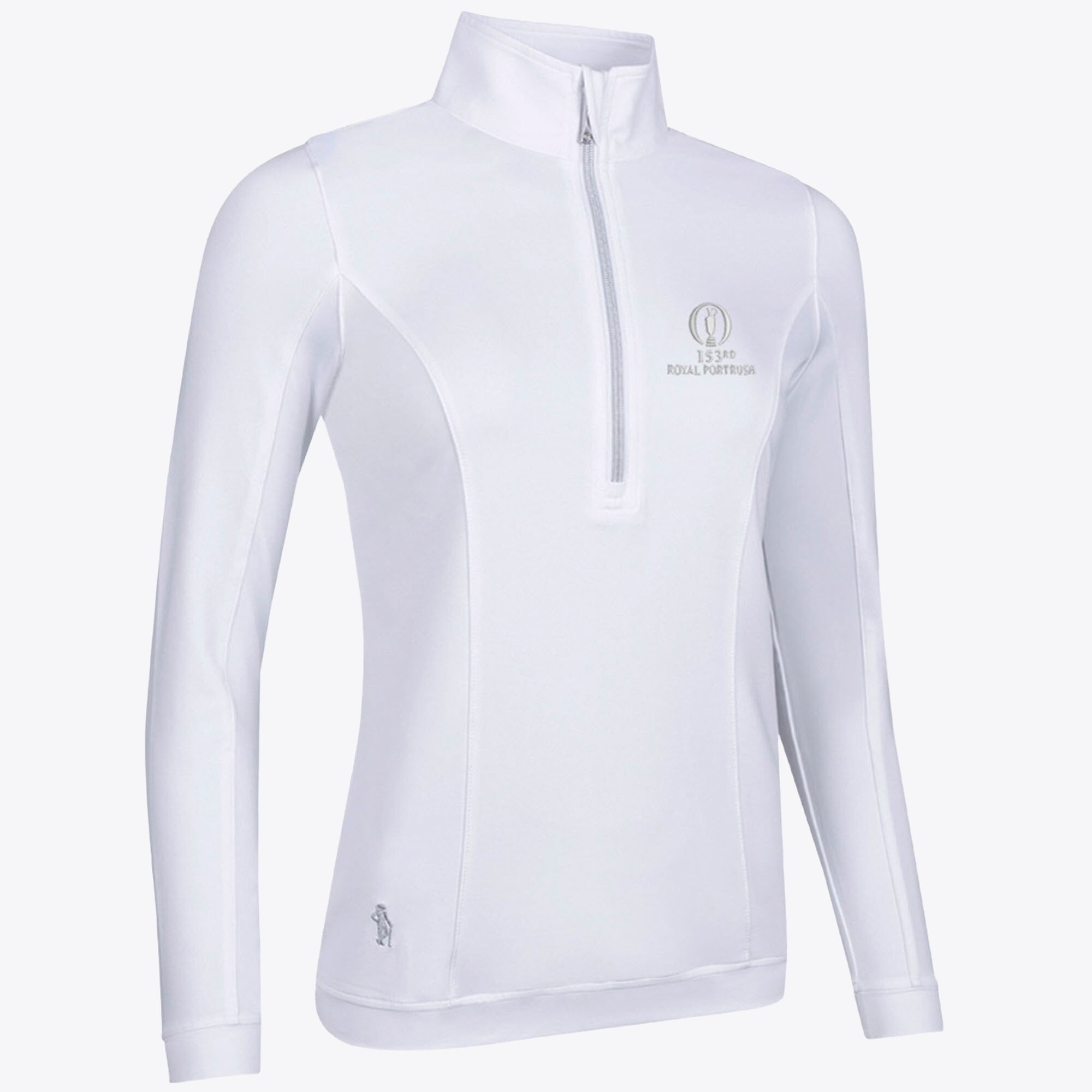The 153rd Open Royal Portrush Glenmuir Carina Panelled Midlayer - Bianco - Donna
