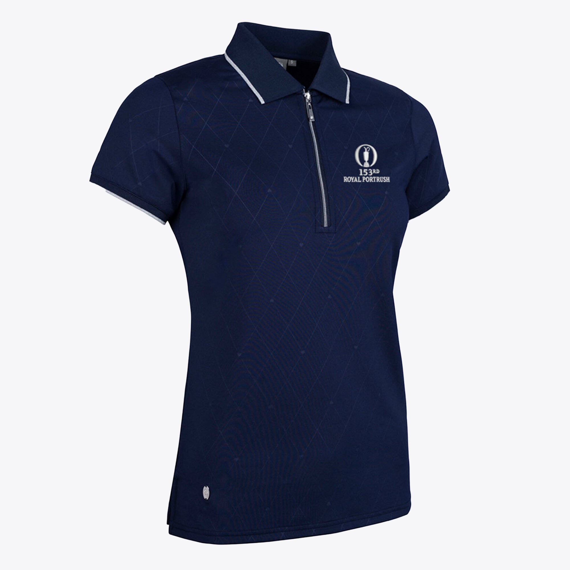 The 153rd Open Royal Portrush Glenmuir Amelia Diamond Print Polo - Blu navy - Donna