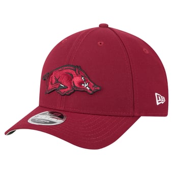 Men's New Era Cardinal Arkansas Razorbacks Team Collective 9FORTY M-Crown Adjustable Hat