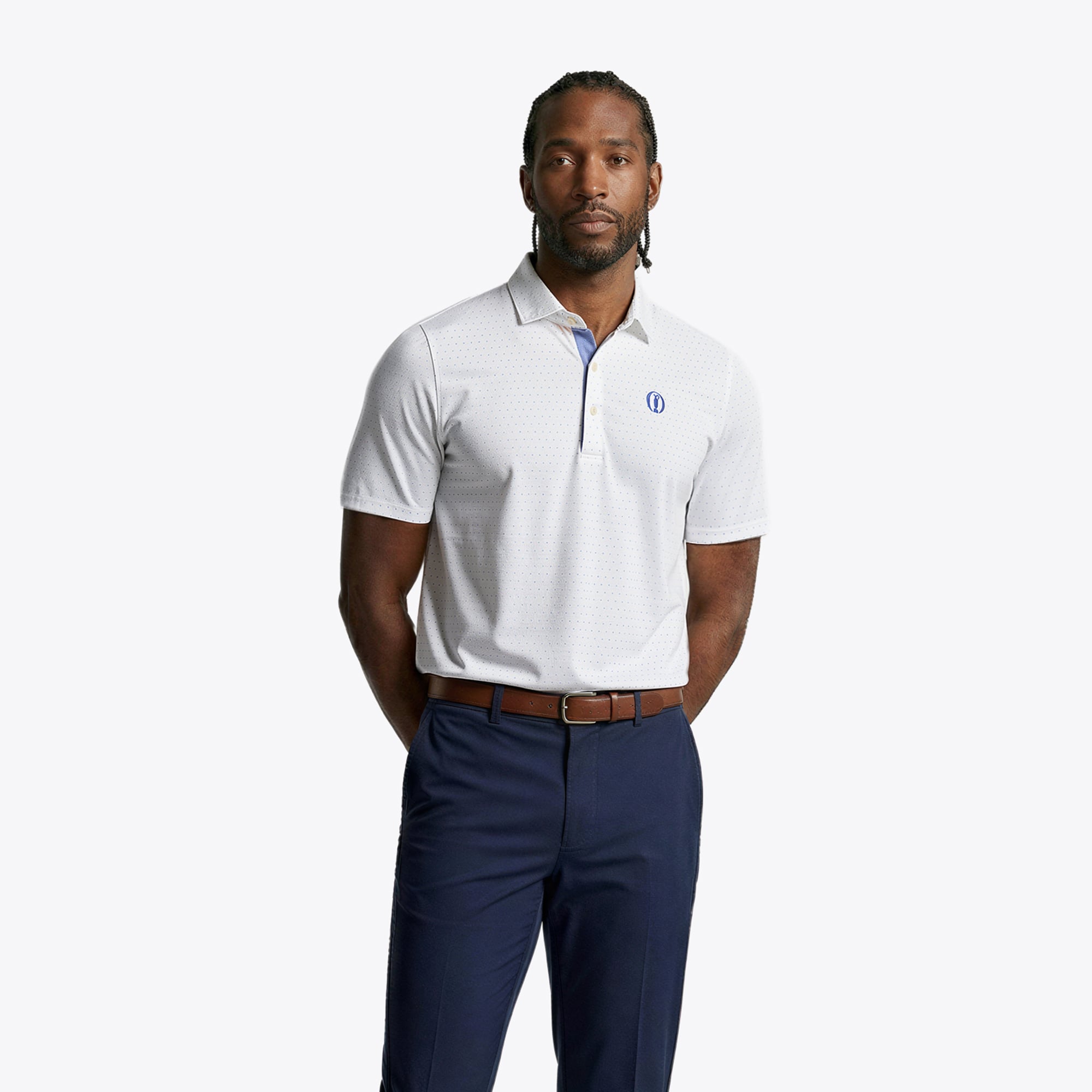 Polo con stampa Open Fairway & Greene Terra-Pin - Bianca