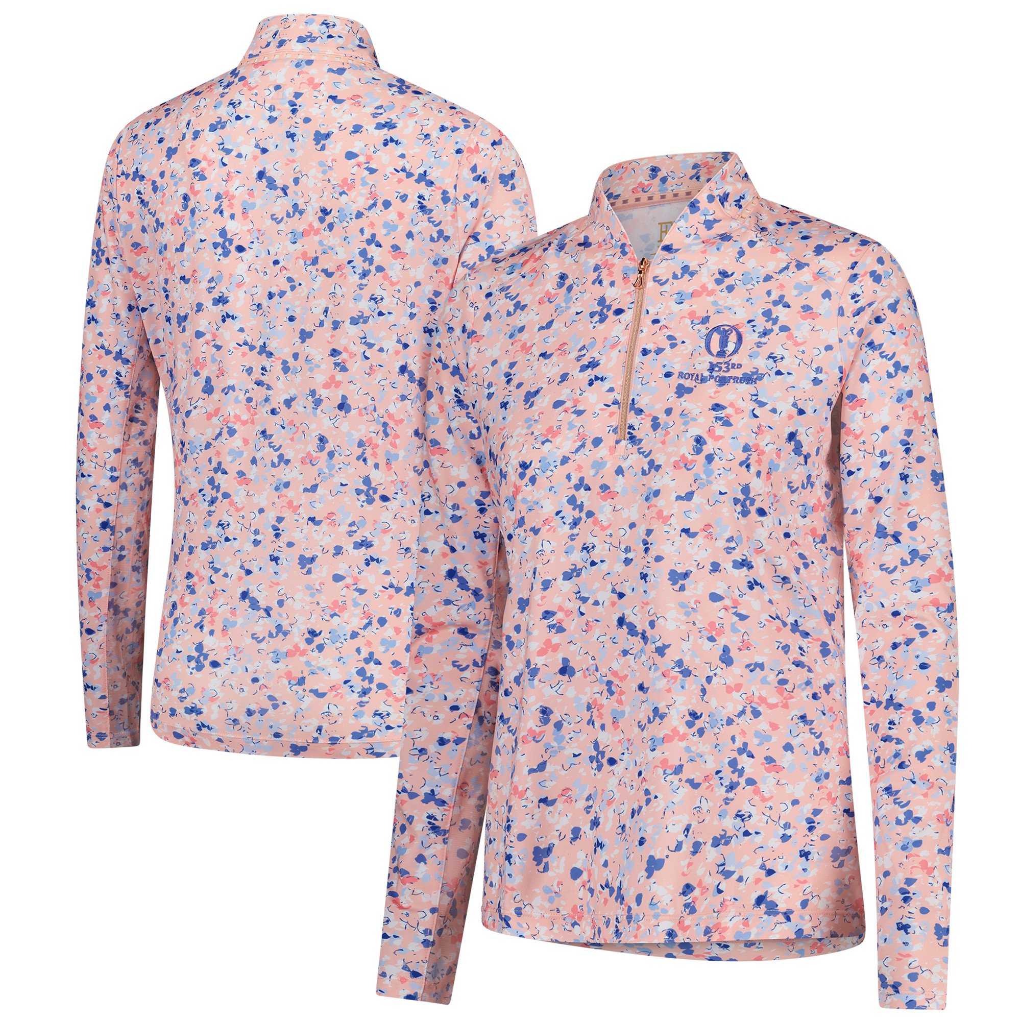 The 153rd Open Royal Portrush EP New York 1/4 Zip Midlayer - Pesca - Donna