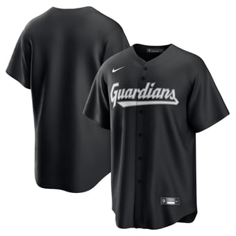 Men's Nike  Black Cleveland Guardians Replica Jersey