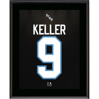 Clayton Keller NHL Utah 10.5" x 13" Jersey Number Sublimated Player Plaque