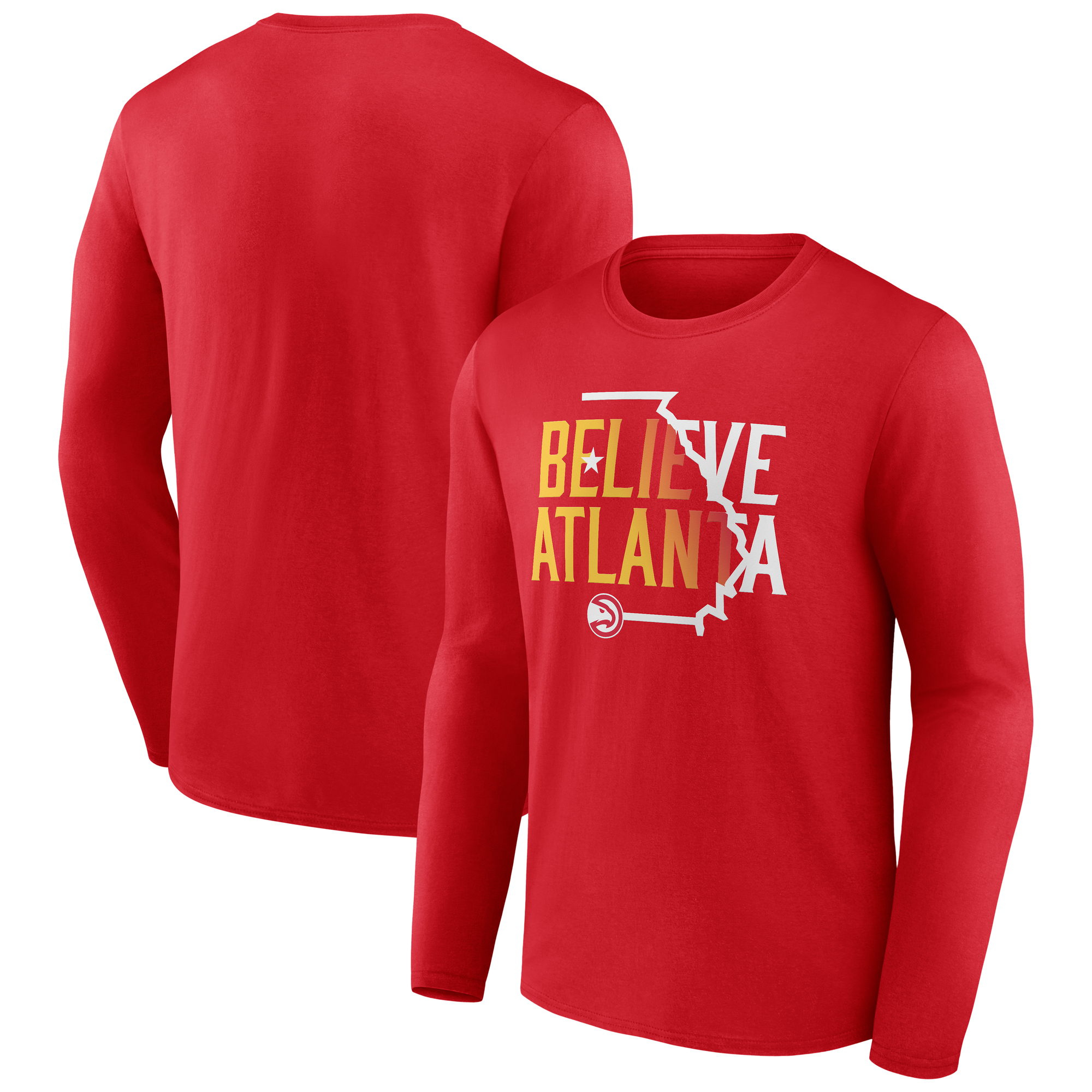 Men's Red Atlanta Hawks Team Pride Long Sleeve T-Shirt