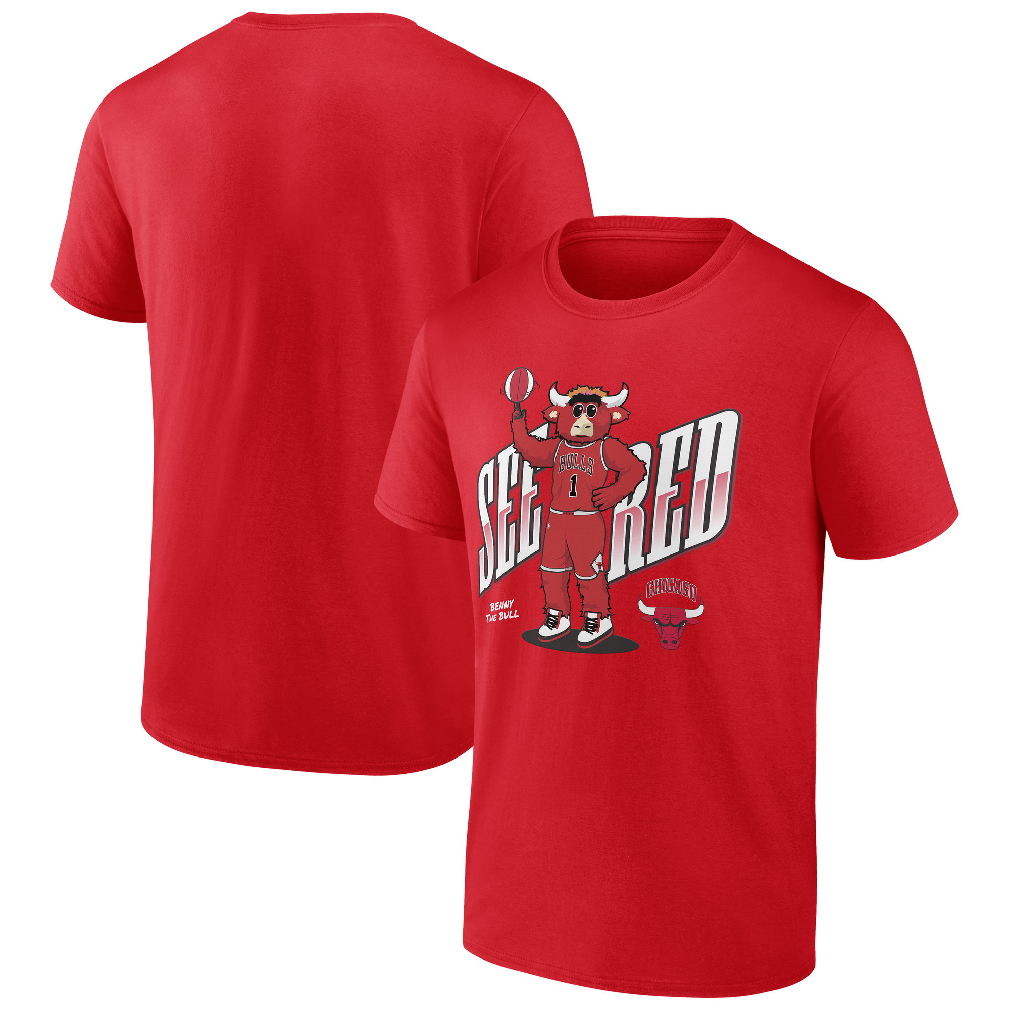 Men's Red Chicago Bulls Team Pride T-Shirt