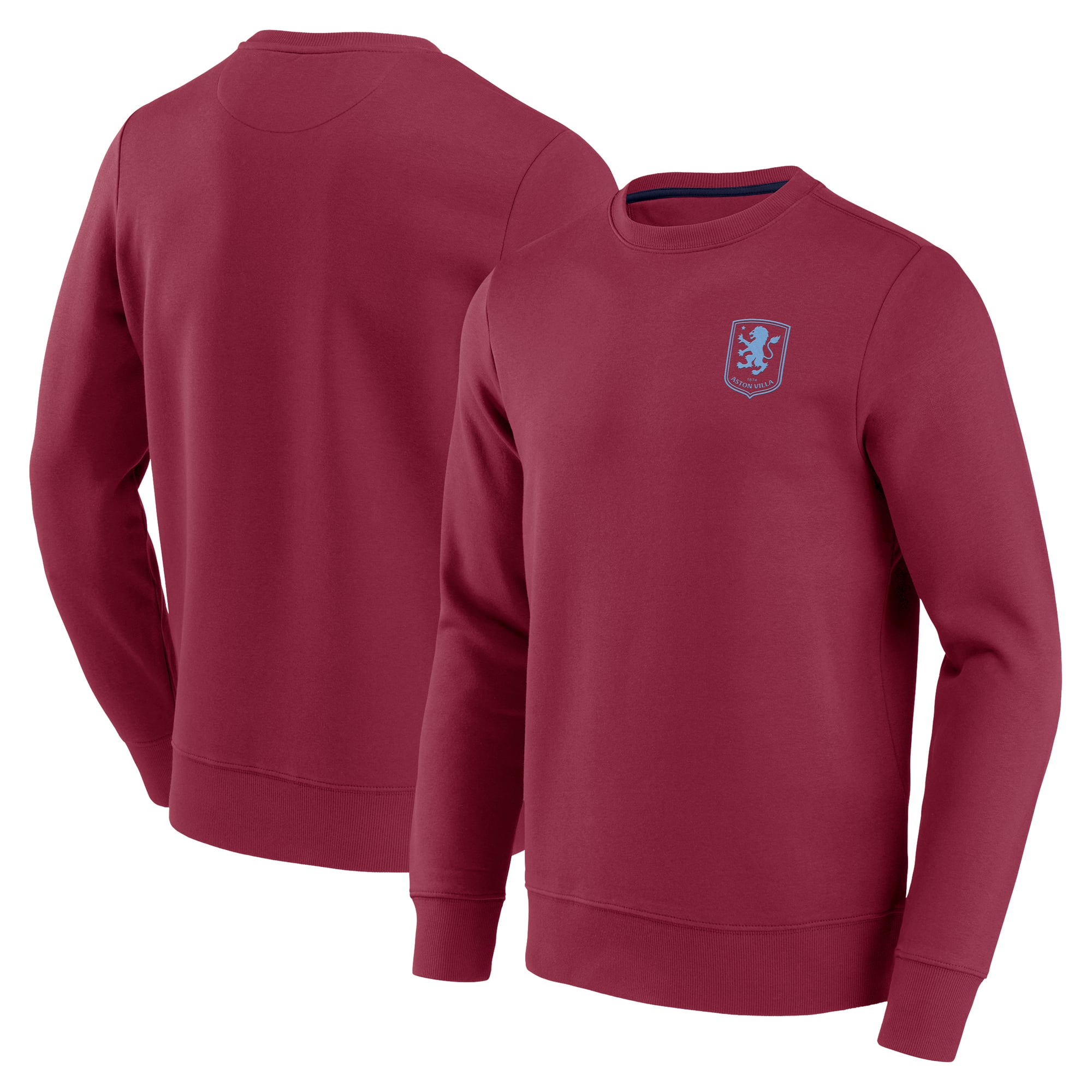 Sweat-shirt ras du cou Aston Villa Essentials Small Crest - Bordeaux - Homme