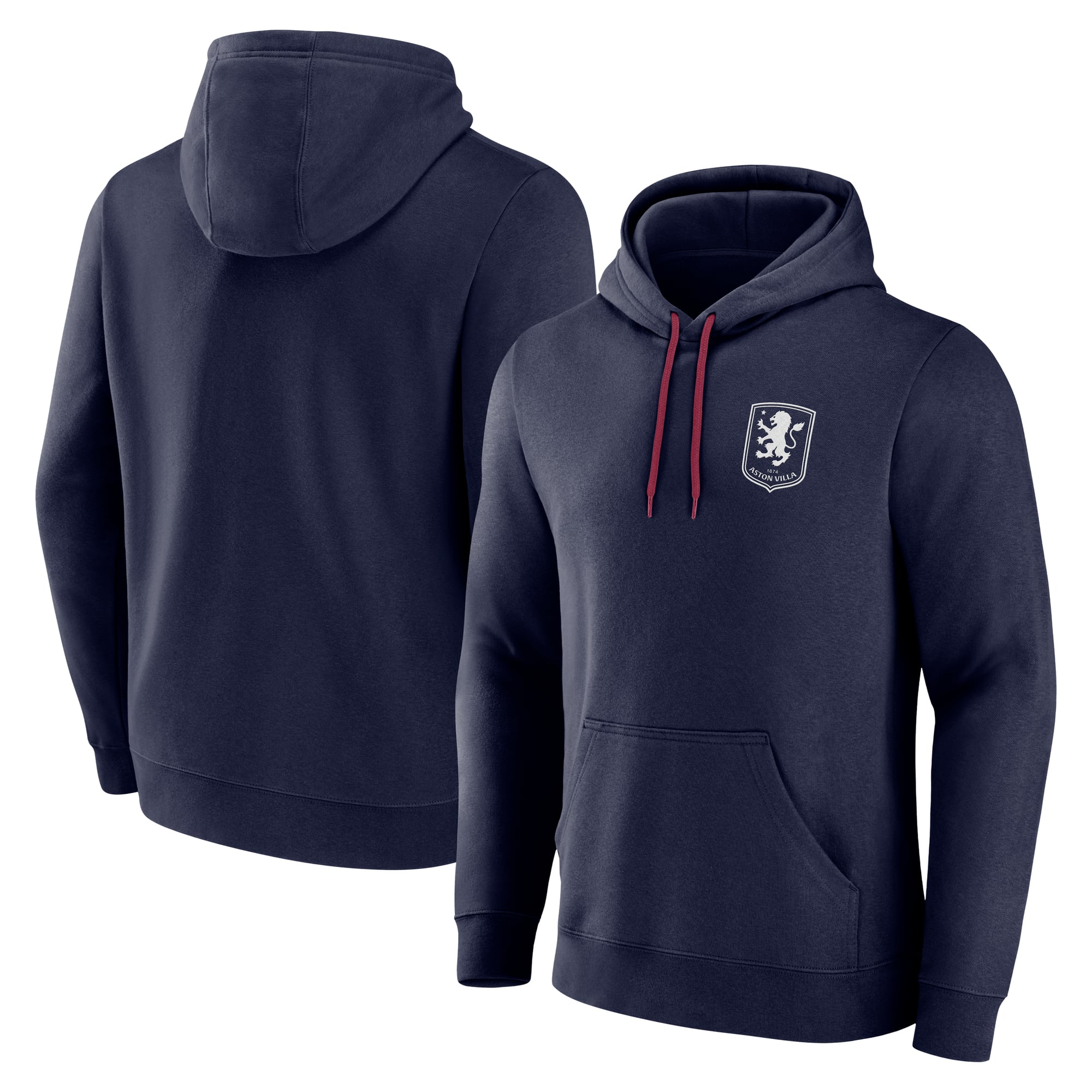 Sweat à capuche Aston Villa Essentials Small Crest - Bleu maritime - Homme