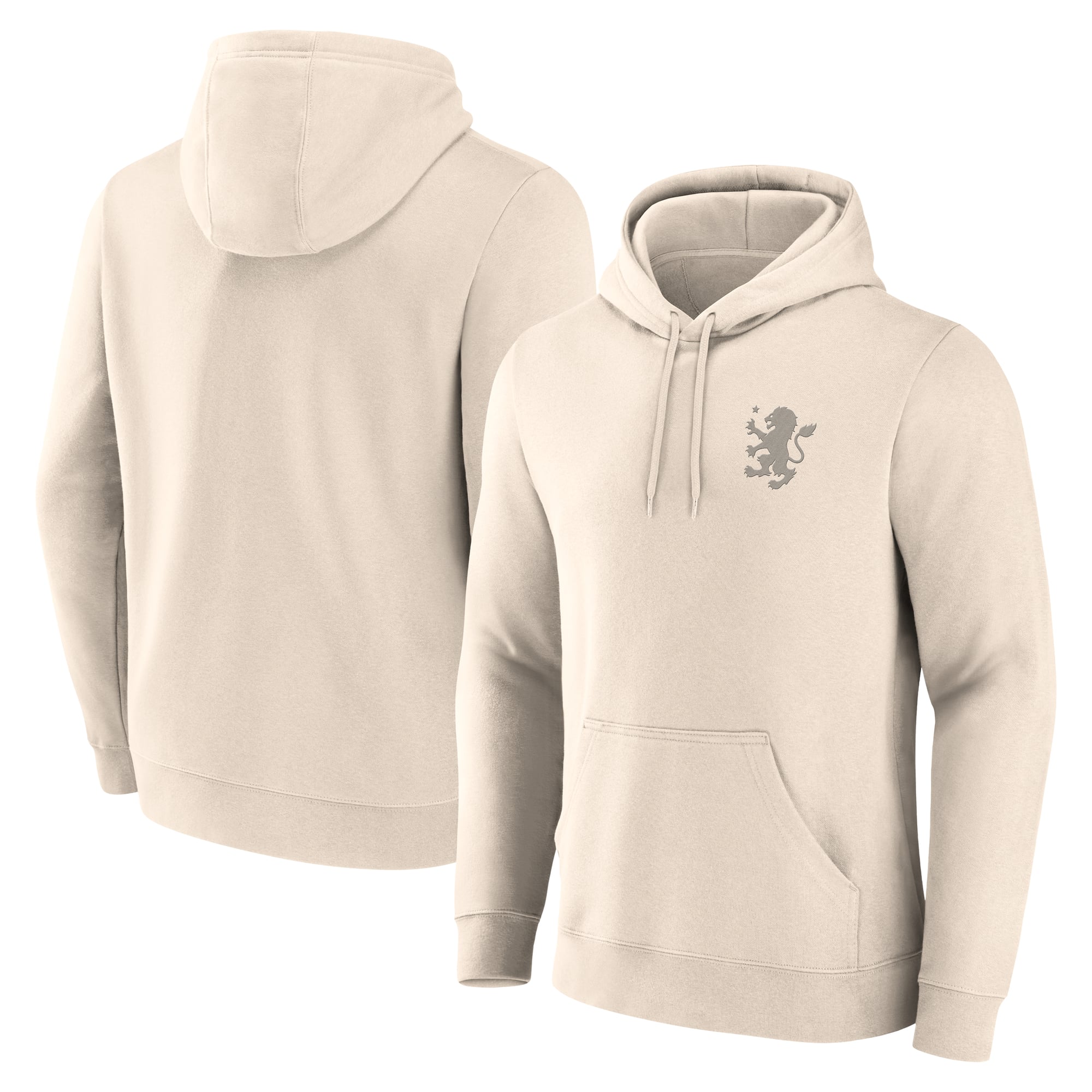 Sweat à capuche Aston Villa Essentials Small Crest - Gris Whitecap - Homme