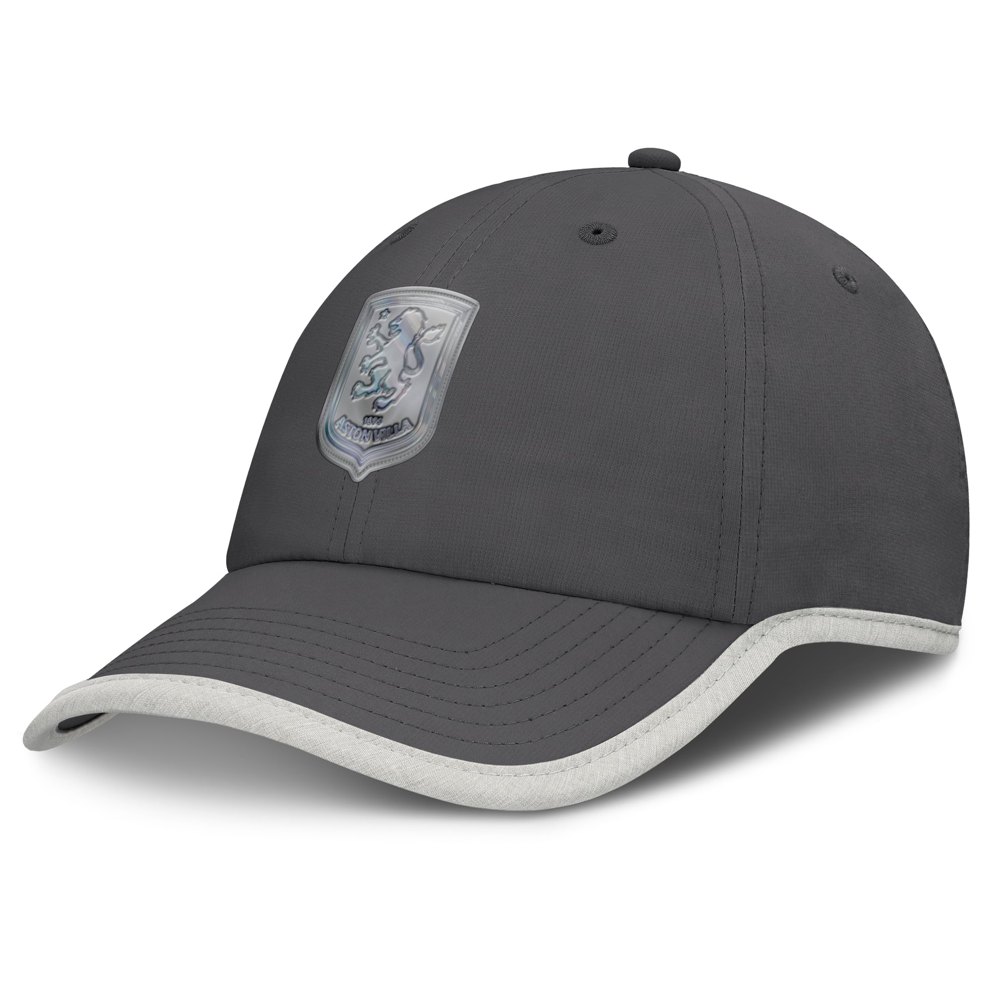 Casquette ajustable non structurée Aston Villa Signal - Gris anthracite/gris chiné - Femme