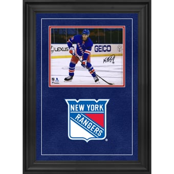 K'Andre Miller New York Rangers Autographed Deluxe Framed 8" x 10" NHL Debut Photograph