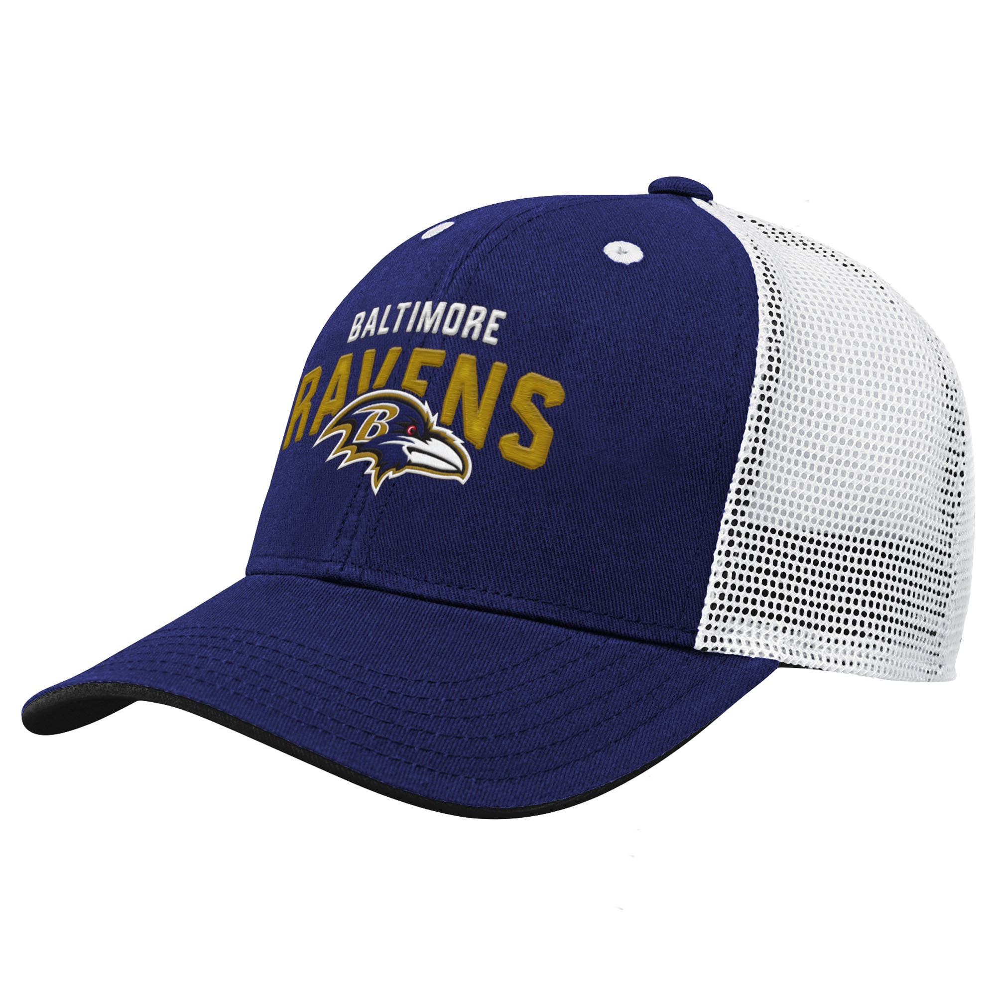 Youth Purple Baltimore Ravens Core Lockup Trucker Adjustable Hat