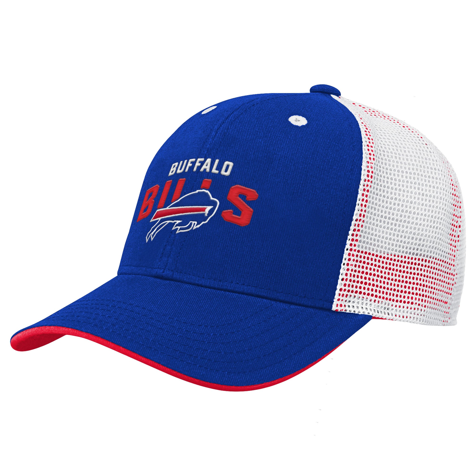 Youth Royal Buffalo Bills Core Lockup Trucker Adjustable Hat