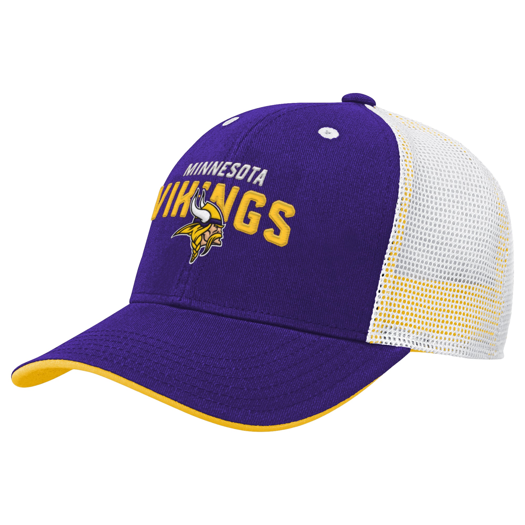 Preschool Outerstuff Purple/White Minnesota Vikings Core Lockup Trucker Adjustable Hat