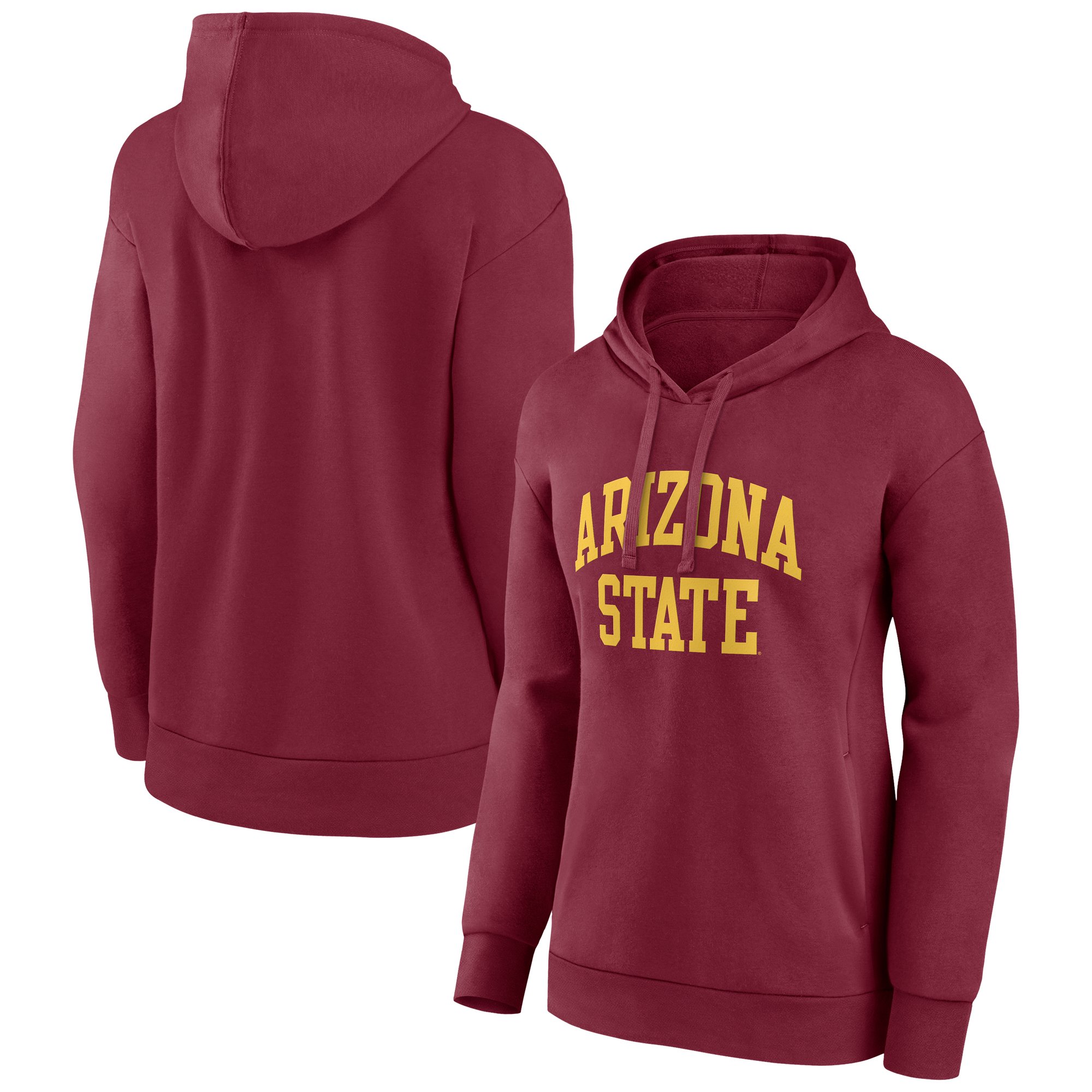 Women's Maroon Arizona State Sun Devils Arch Pullover Hoodie