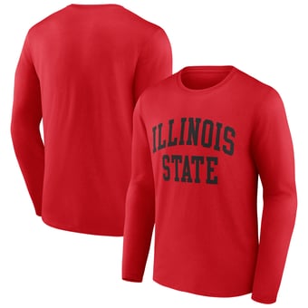 Men's Red Illinois State Redbirds Arch Long Sleeve T-Shirt