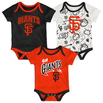 Infant Outerstuff San Francisco Giants All Day Play Three-Piece Bodysuit Set