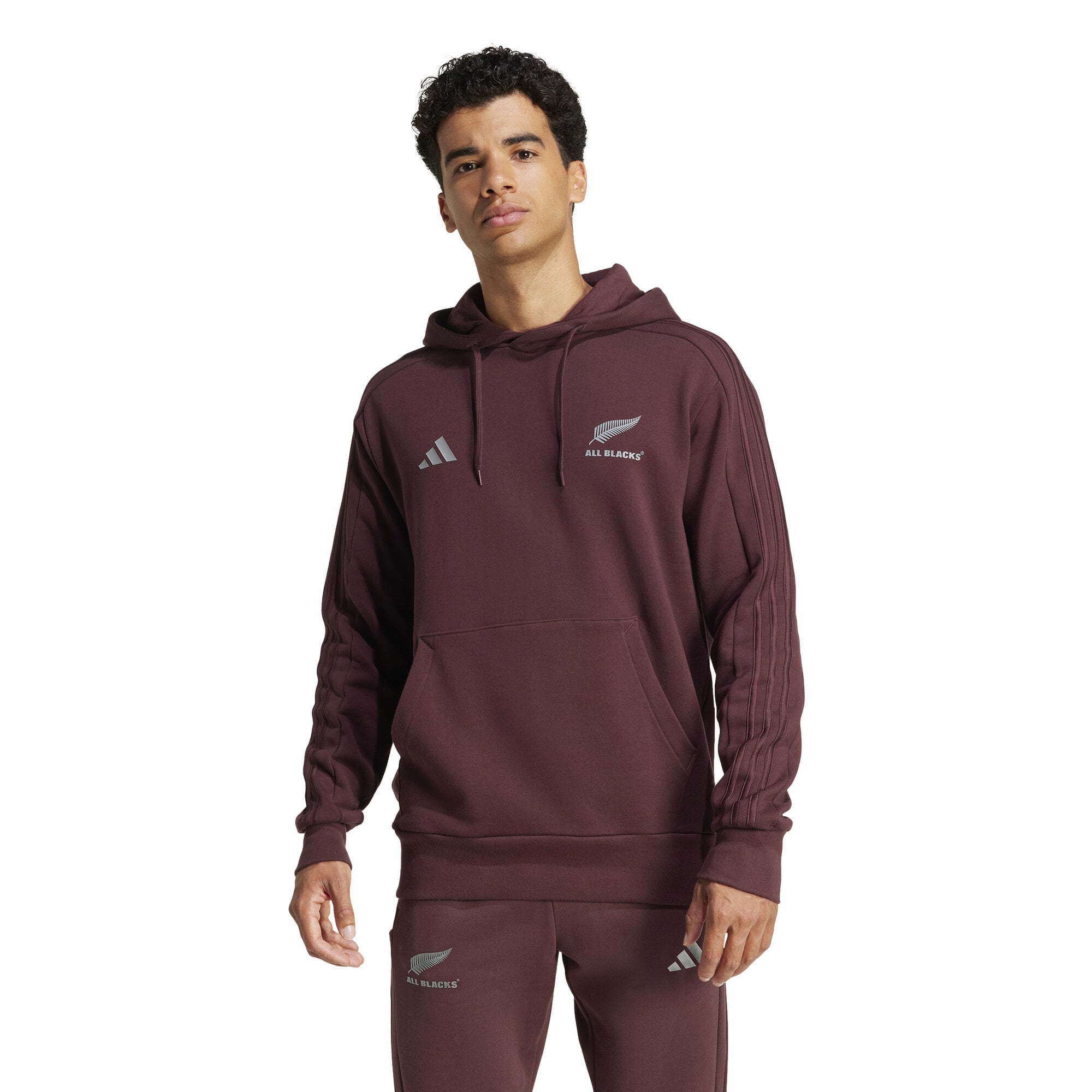Felpa con cappuccio adidas Fanwear All Blacks