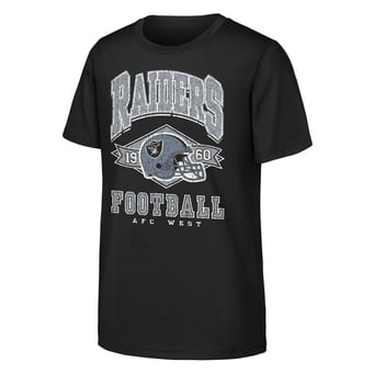 Youth Outerstuff  Black Las Vegas Raiders Kick Off T-Shirt