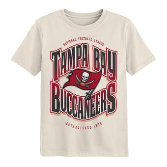 Youth Outerstuff Cream Tampa Bay Buccaneers Huddle T-Shirt