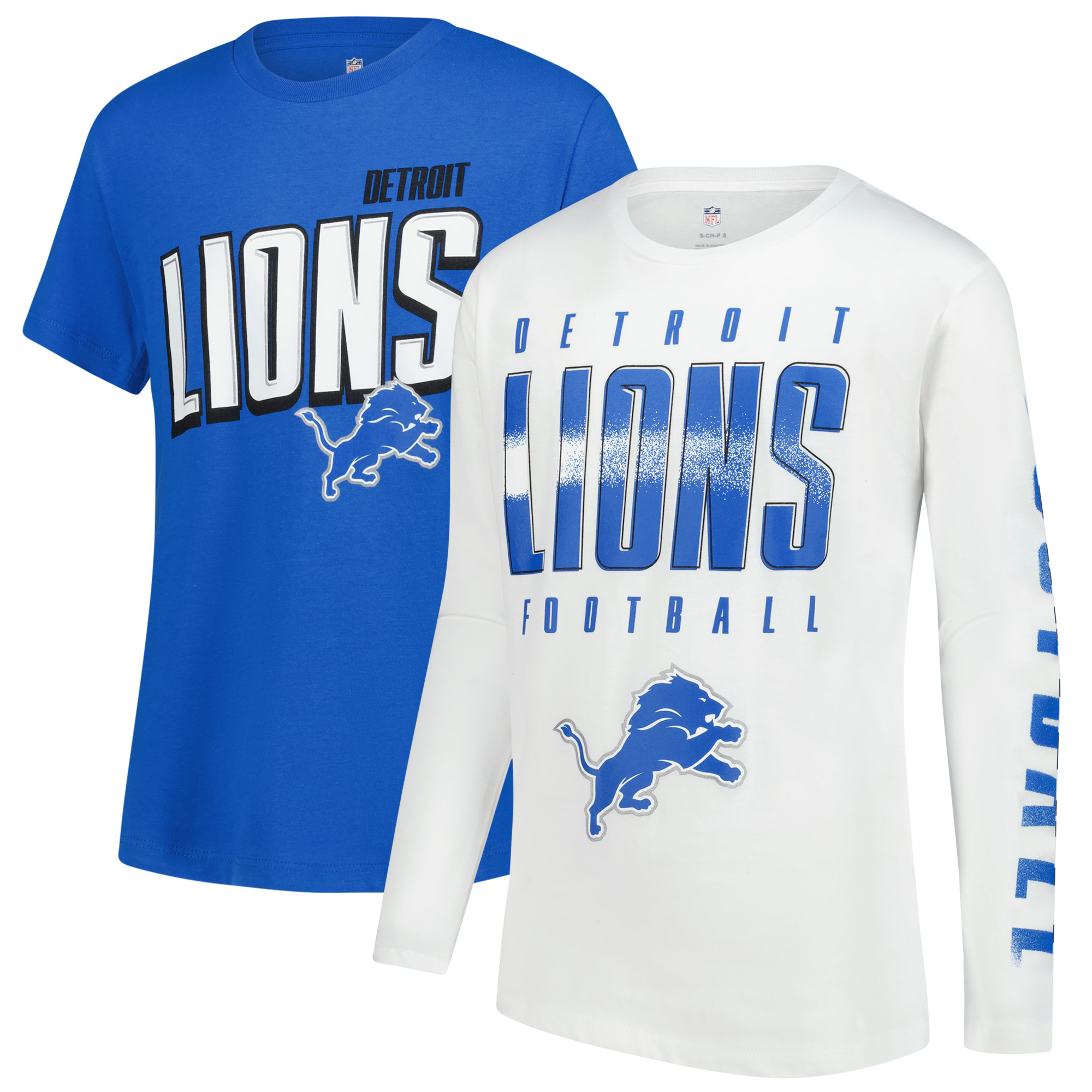 Youth Outerstuff Detroit Lions The Mix Combo T-Shirt Set