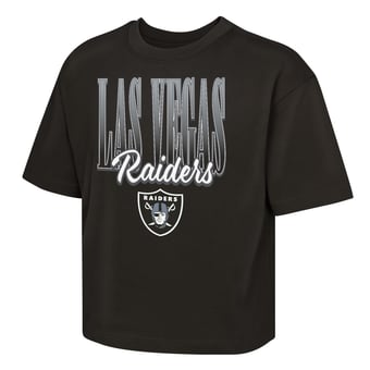 Girls Youth Outerstuff  Black Las Vegas Raiders Big City Boxy T-Shirt