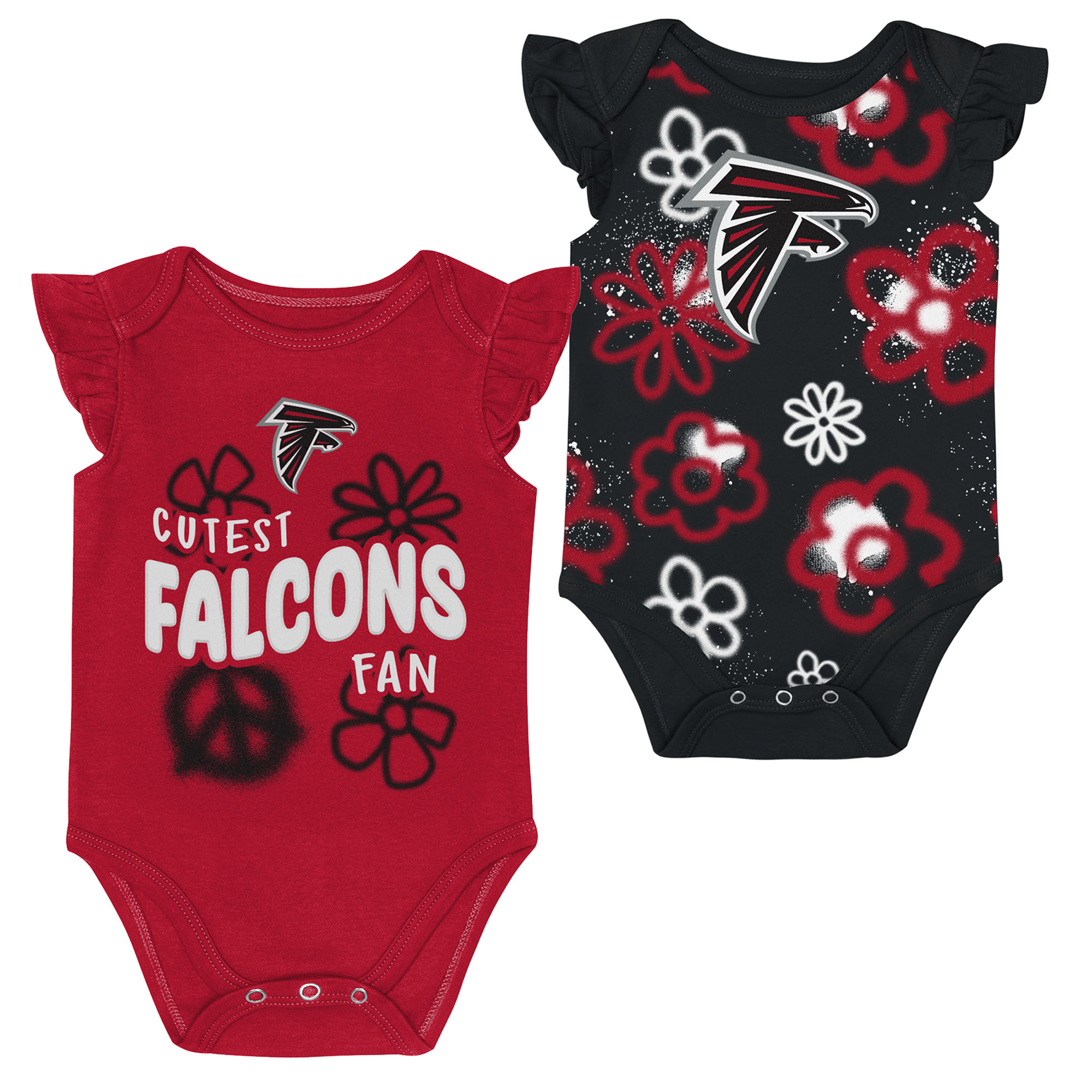 Girls Newborn & Infant Outerstuff Atlanta Falcons The Sunshine Two-Piece Bodysuit Set