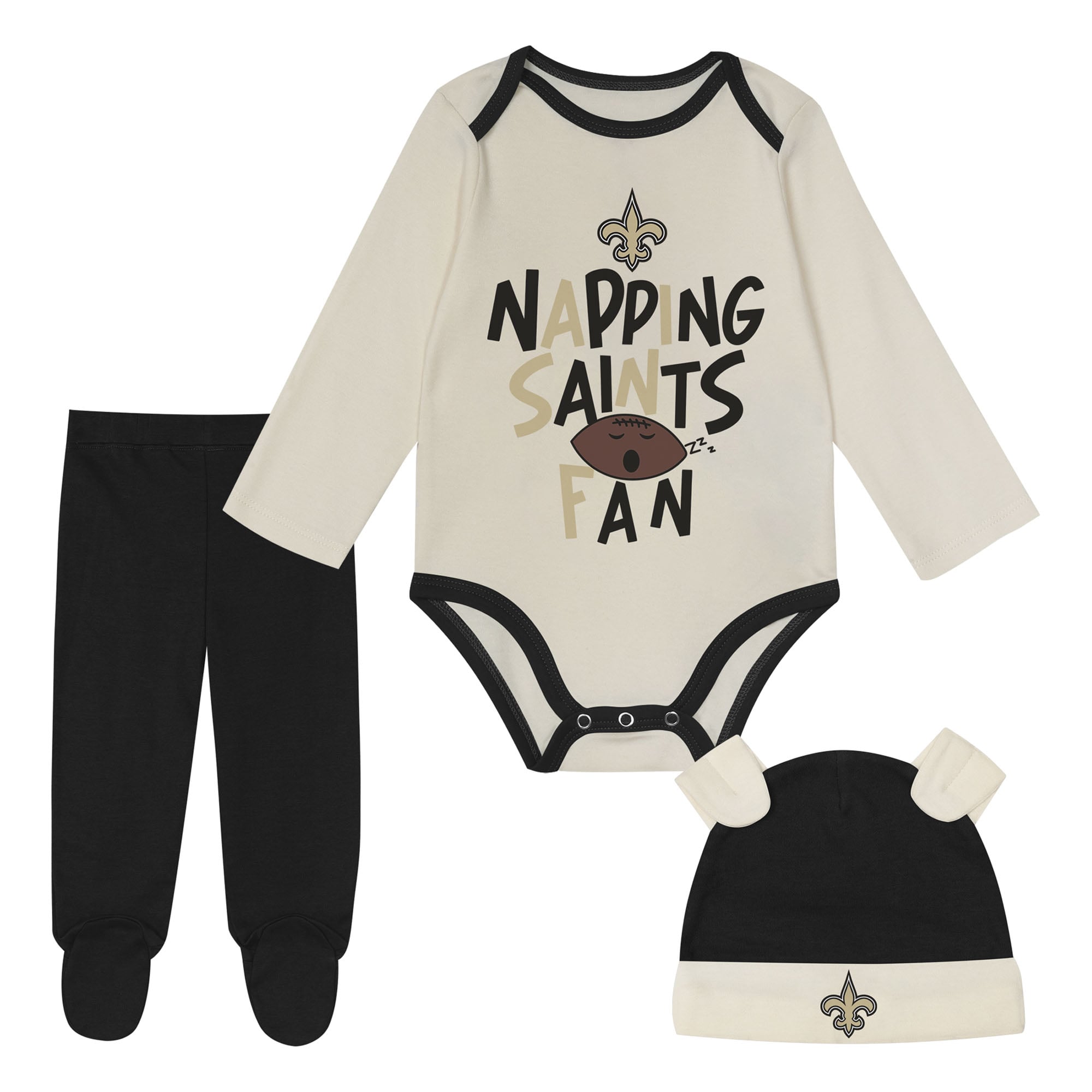 Infant Outerstuff New Orleans Saints Little Champ Three-Piece Set