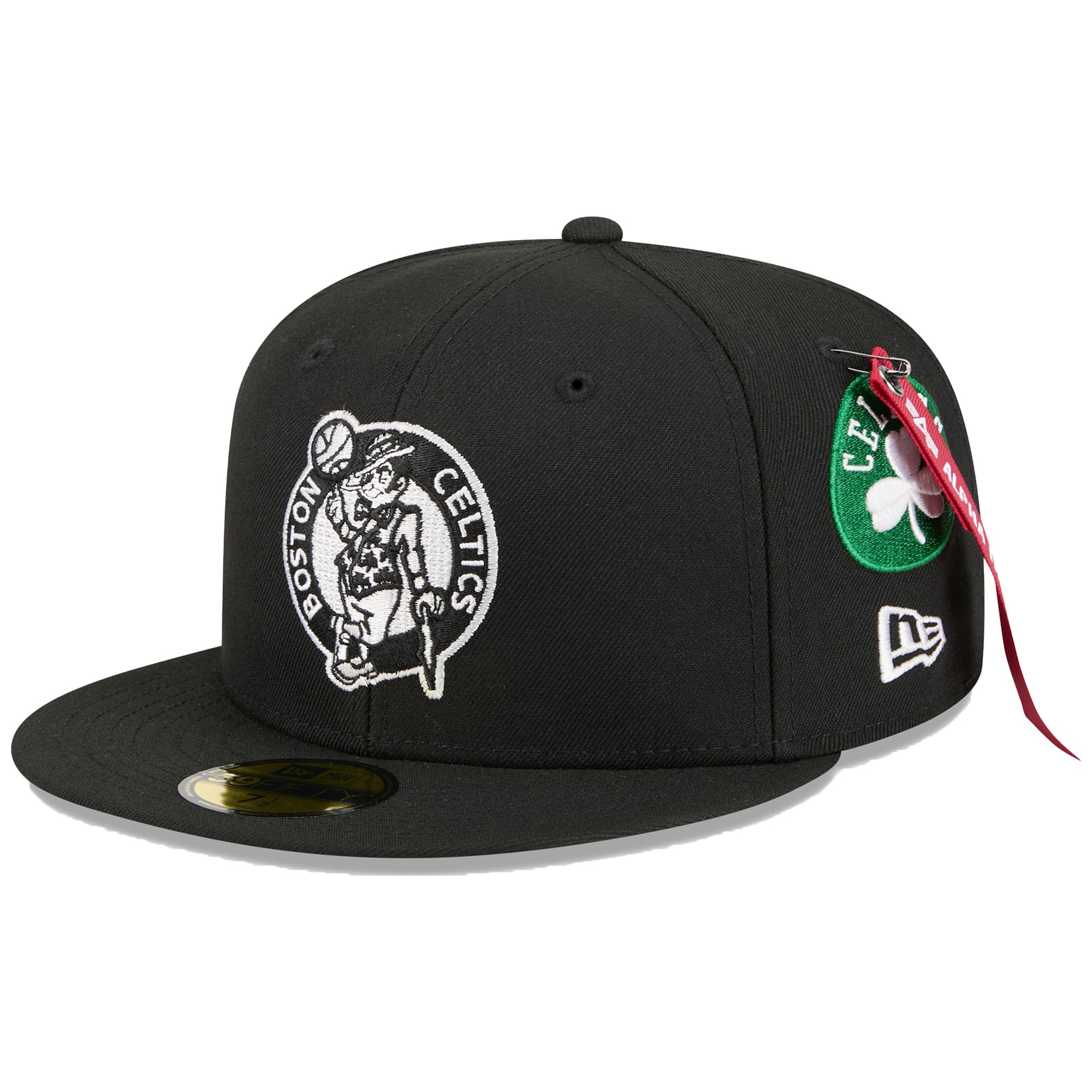 Men's New Era x Alpha Industries Black Boston Celtics 59FIFTY Fitted Hat