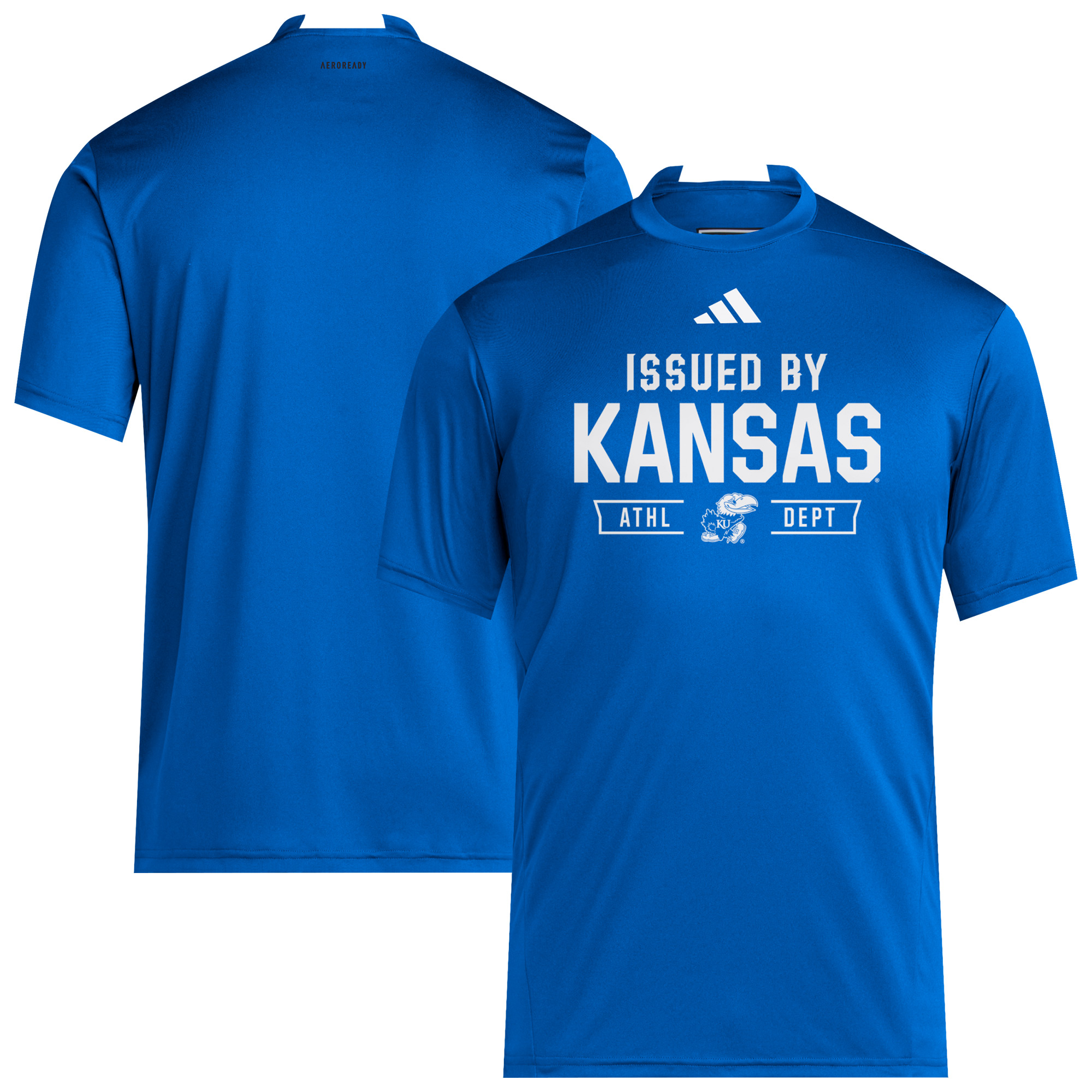 Men’s adidas Royal Kansas Jayhawks 2025 Training Performance Team T-Shirt Men’s adidas Royal Kansas Jayhawks 2025 Training Performance Team T-Shirt
