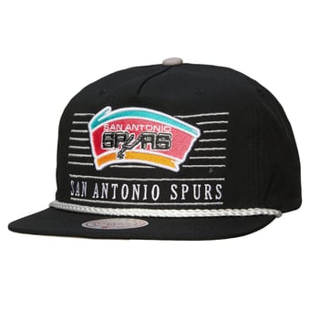 Men's Mitchell & Ness Black San Antonio Spurs Ascend Deadstock Snapback Hat