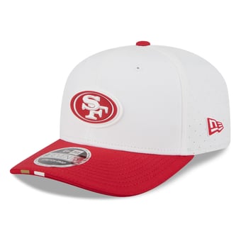 Men's New Era  White/Scarlet San Francisco 49ers 2025 NFL Training Camp 9SEVENTY Adjustable Hat