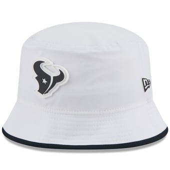 Men's New Era  White Houston Texans 2025 NFL Training Camp Stretch Bucket Hat