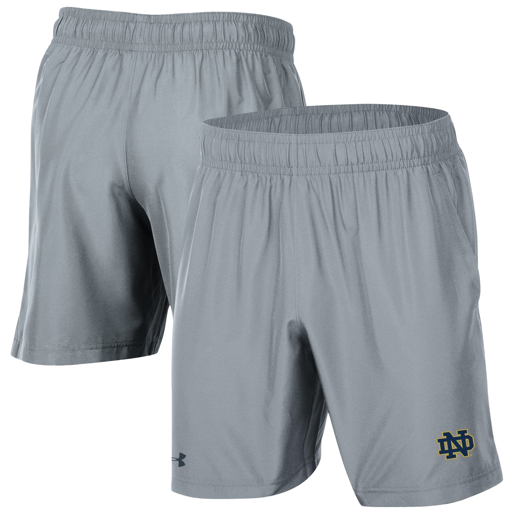 Men's Under Armour Gray Notre Dame Fighting Irish Woven Shorts